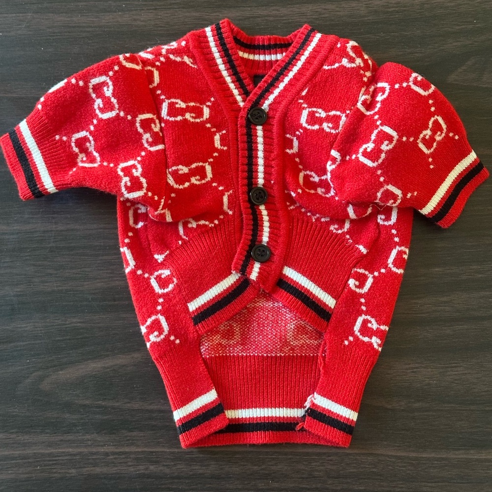 Boney Monogram Knit Cardigan